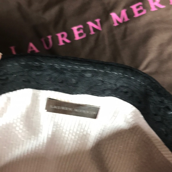 Beautiful black suede evening bag or pouch - Picture 2 of 3